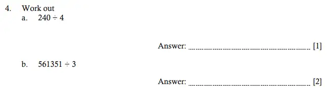 Question 4(a,b) - Hampton Court House 11 Plus Entrance Exam Maths - 2024