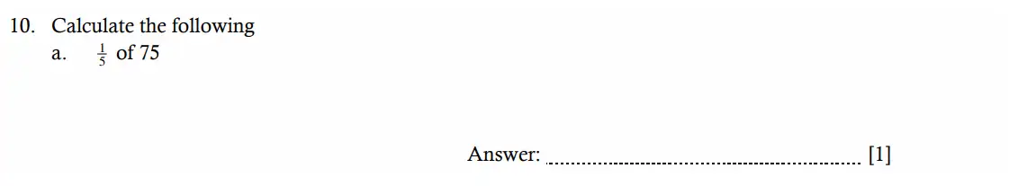 Question 10(a) - Hampton Court House - 11 Plus Maths Entrance Exam - 2026