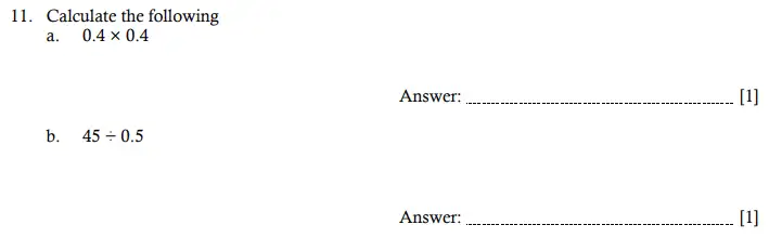 Question 11(a,b) - Hampton Court House 11 Plus Entrance Exam Maths - 2024
