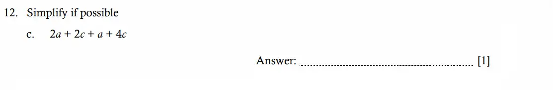 Question 12(c) - Hampton Court House - 11 Plus Maths Entrance Exam - 2026