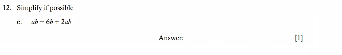Question 12(e) - Hampton Court House - 11 Plus Maths Entrance Exam - 2026