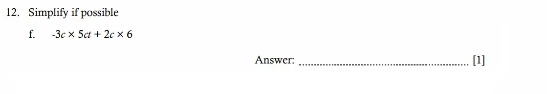 Question 12(f) - Hampton Court House - 11 Plus Maths Entrance Exam - 2026