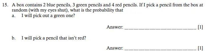 Question 15(a,b) - Hampton Court House 11 Plus Entrance Exam Maths - 2024