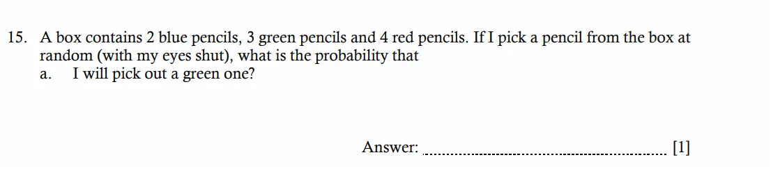 Question 15(a) - Hampton Court House - 11 Plus Maths Entrance Exam - 2026