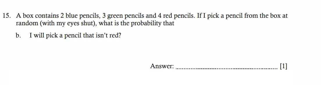 Question 15(b) - Hampton Court House - 11 Plus Maths Entrance Exam - 2026