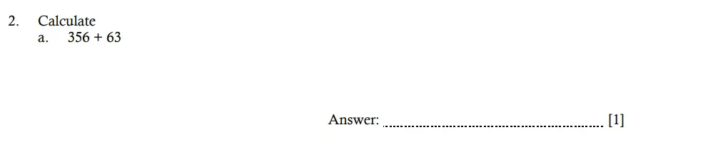 Question 2(a) - Hampton Court House - 11 Plus Maths Entrance Exam - 2026