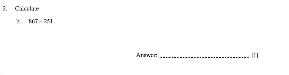 Question 2(b) - Hampton Court House - 11 Plus Maths Entrance Exam - 2026