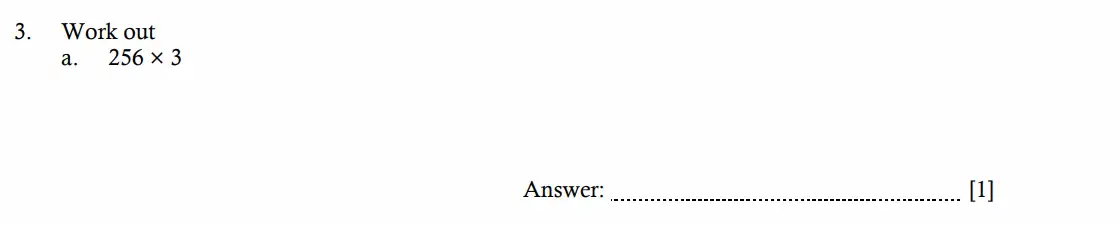 Question 3(a) - Hampton Court House - 11 Plus Maths Entrance Exam - 2026