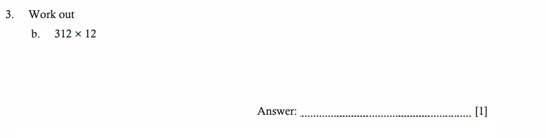 Question 3(b) - Hampton Court House - 11 Plus Maths Entrance Exam - 2026