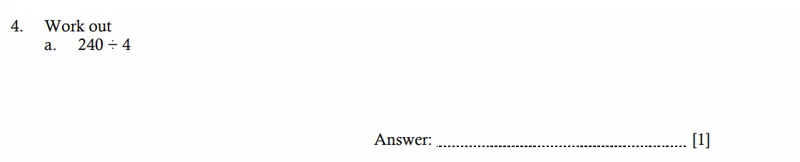 Question 4(a) - Hampton Court House - 11 Plus Maths Entrance Exam - 2026