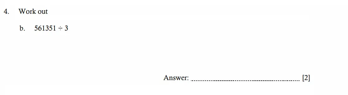 Question 4(b) - Hampton Court House - 11 Plus Maths Entrance Exam - 2026