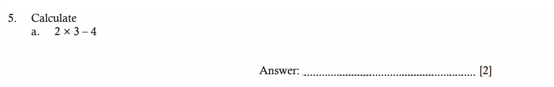 Question 5(a) - Hampton Court House - 11 Plus Maths Entrance Exam - 2026