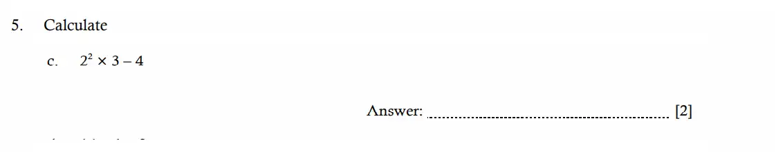 Question 5(c) - Hampton Court House - 11 Plus Maths Entrance Exam - 2026