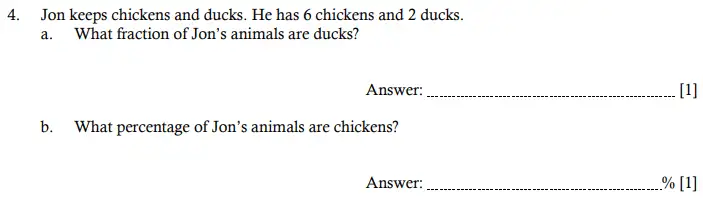 Question 4(a,b) - Hampton Court House 11 Plus Maths Sample Paper