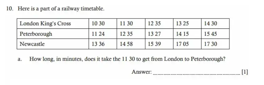 Question 10(a) - Hampton Court House - 11 Plus Maths Sample Paper - 2026