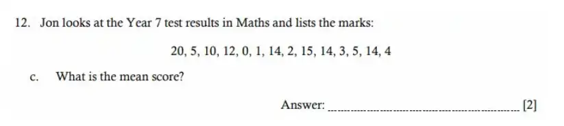 Question 12(c) - Hampton Court House - 11 Plus Maths Sample Paper - 2026