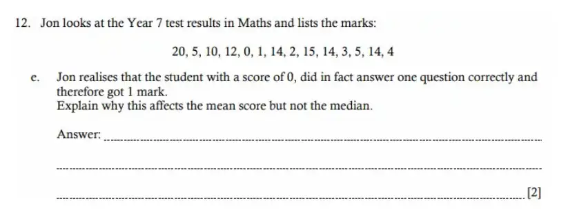Question 12(e) - Hampton Court House - 11 Plus Maths Sample Paper - 2026