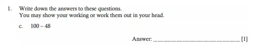 Question 1(c) - Hampton Court House - 11 Plus Maths Sample Paper - 2026