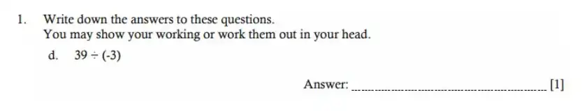 Question 1(d) - Hampton Court House - 11 Plus Maths Sample Paper - 2026