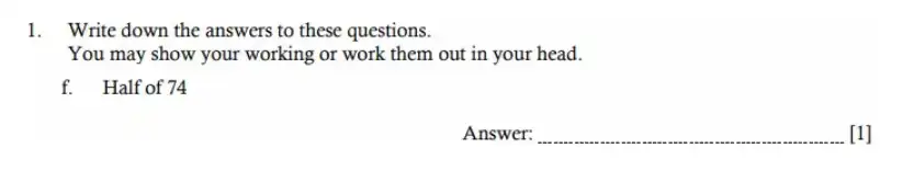 Question 1(f) - Hampton Court House - 11 Plus Maths Sample Paper - 2026