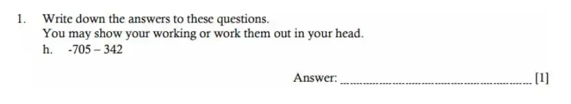 Question 1(h) - Hampton Court House - 11 Plus Maths Sample Paper - 2026