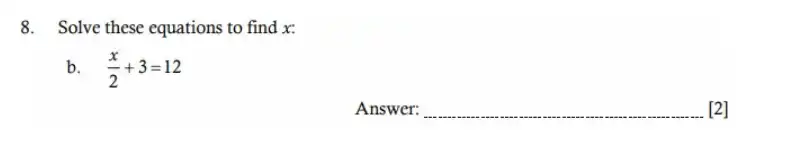Question 8(b) - Hampton Court House - 11 Plus Maths Sample Paper - 2026