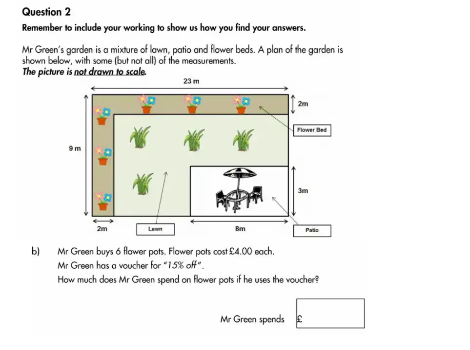 Question 2(b) - Highgate School – 11 Plus Assessment Sample Mathematics Test A - 2026