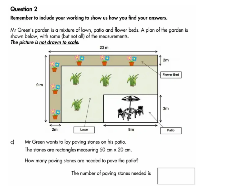 Question 2(c) - Highgate School – 11 Plus Assessment Sample Mathematics Test A - 2026