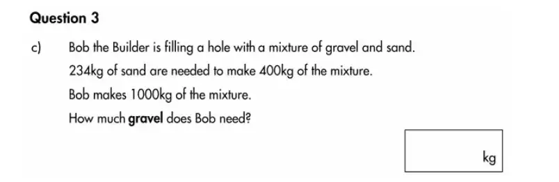 Question 3(c) - Highgate School – 11 Plus Assessment Sample Mathematics Test A - 2026