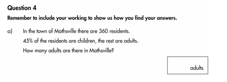 Question 4(a) - Highgate School – 11 Plus Assessment Sample Mathematics Test A - 2026