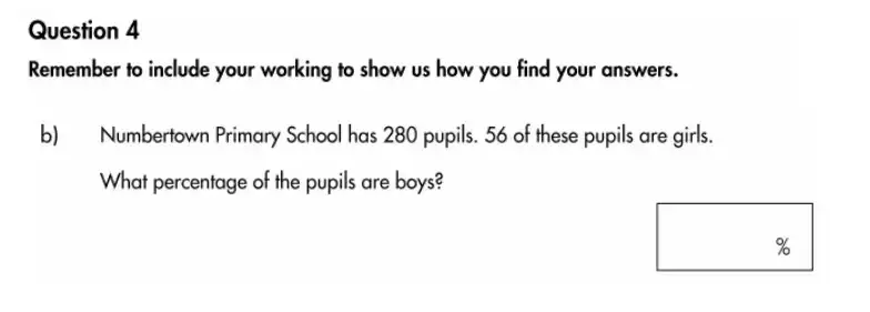 Question 4(b) - Highgate School – 11 Plus Assessment Sample Mathematics Test A - 2026
