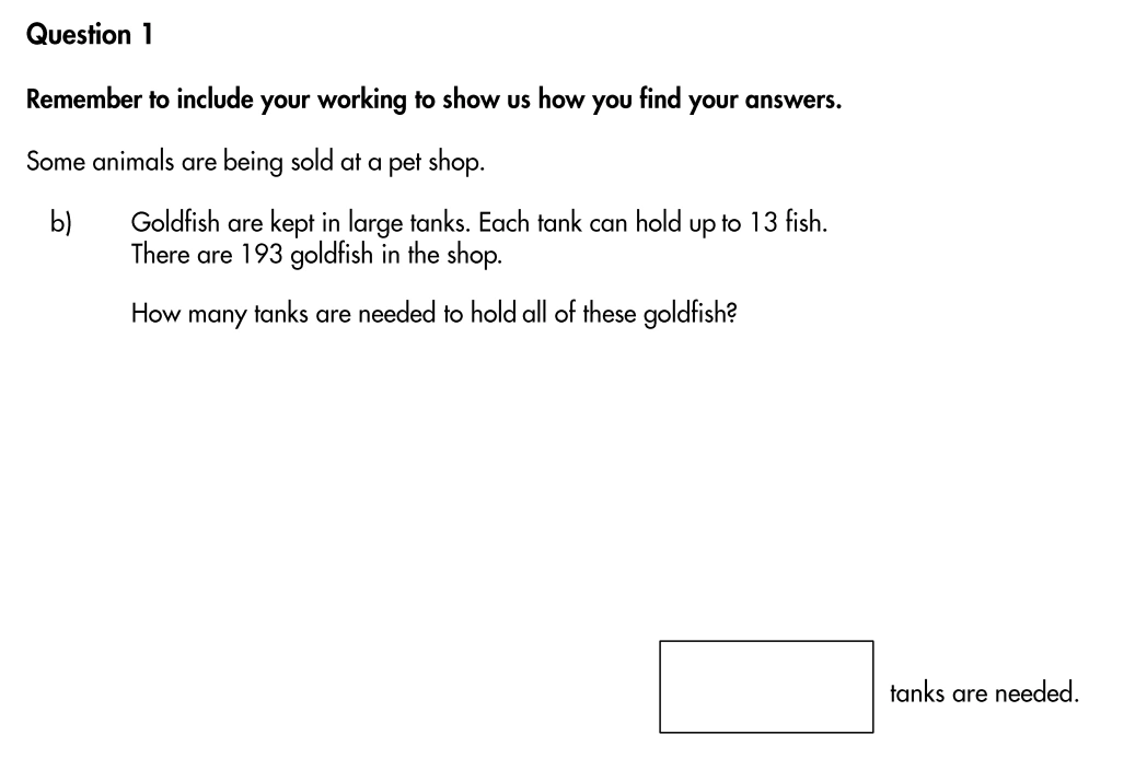 Question 1(b) - Highgate School – 11 Plus Assessment Sample Mathematics Test B - 2026