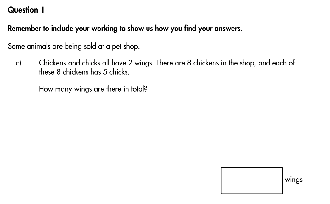 Question 1(c) - Highgate School – 11 Plus Assessment Sample Mathematics Test B - 2026
