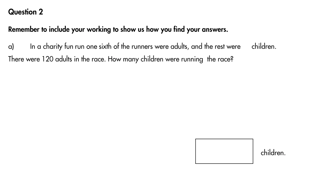 Question 2(a) - Highgate School – 11 Plus Assessment Sample Mathematics Test B - 2026