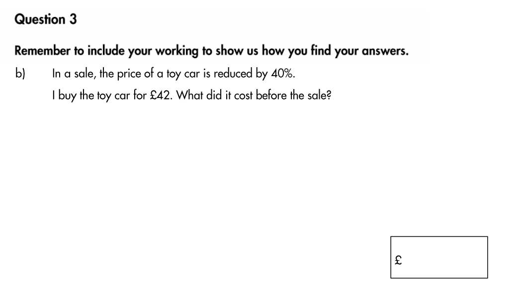 Question 3(b) - Highgate School – 11 Plus Assessment Sample Mathematics Test B - 2026