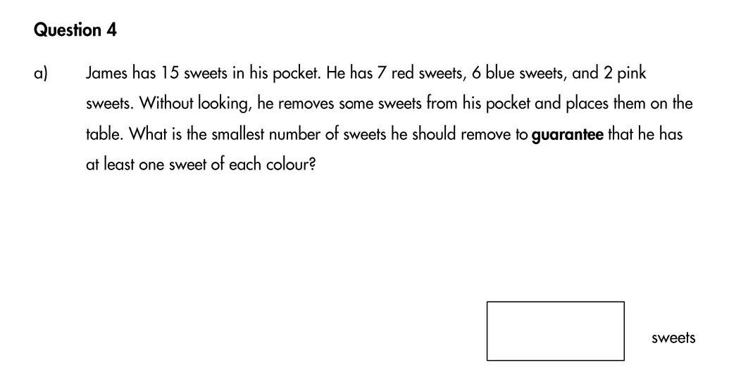 Question 4(a) - Highgate School – 11 Plus Assessment Sample Mathematics Test B - 2026
