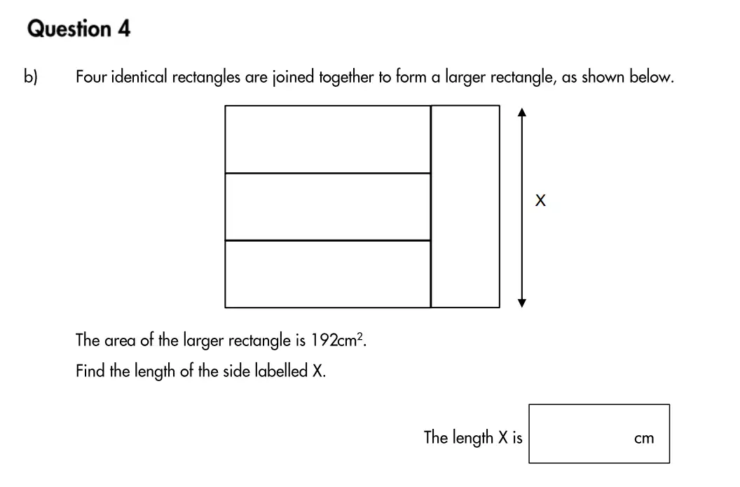 Question 4(b) - Highgate School – 11 Plus Assessment Sample Mathematics Test B - 2026