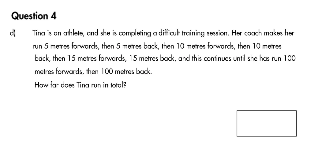 Question 4(d) - Highgate School – 11 Plus Assessment Sample Mathematics Test B - 2026