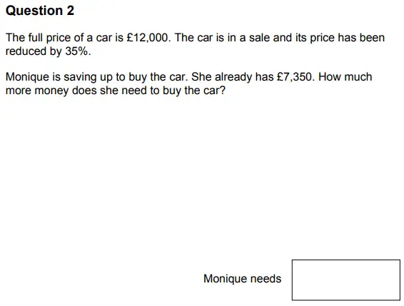 Question 2 - Highgate School - 11+ Maths Entrance Examination Paper - 2013