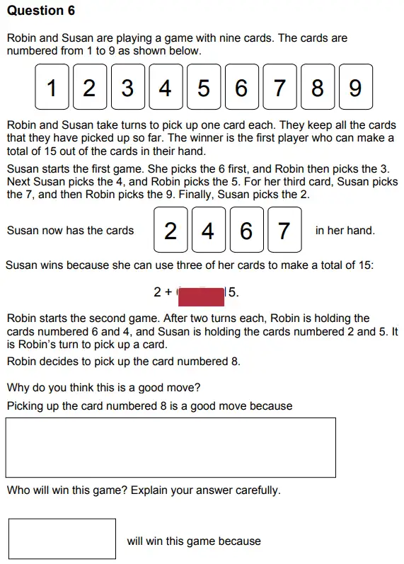 Question 6 - Highgate School - 11+ Maths Entrance Examination Paper - 2013