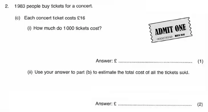 Question 04 - ISEB 11 Plus Maths 2009-10 Practice Paper