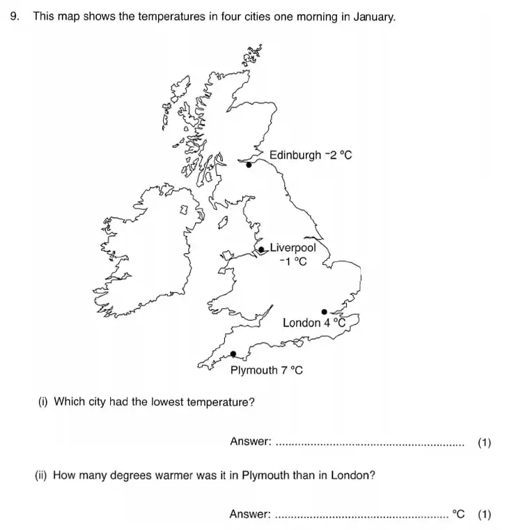 Question 14 - ISEB 11 Plus Maths 2009-10 Practice Paper