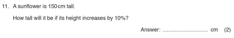 Question 11 - ISEB 11 Plus Maths Specimen Paper 2016