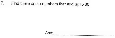 Question 7 - James Allen’s Girls’ School – 11+ Maths Sample Paper - 2024