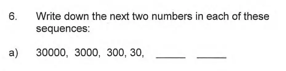 Question 6(a) - James Allen’s Girls’ School – 11 Plus Maths Sample Paper - 2026
