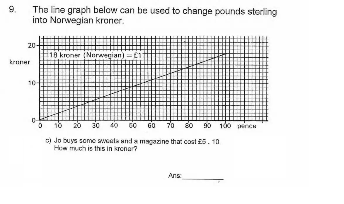 Question 9(c) - James Allen’s Girls’ School – 11 Plus Maths Sample Paper - 2026