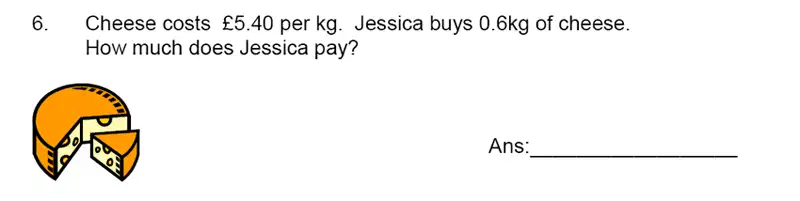 Question 6 - James Allen’s Girls’ School – 11+ Maths Sample Paper 1 – 2023
