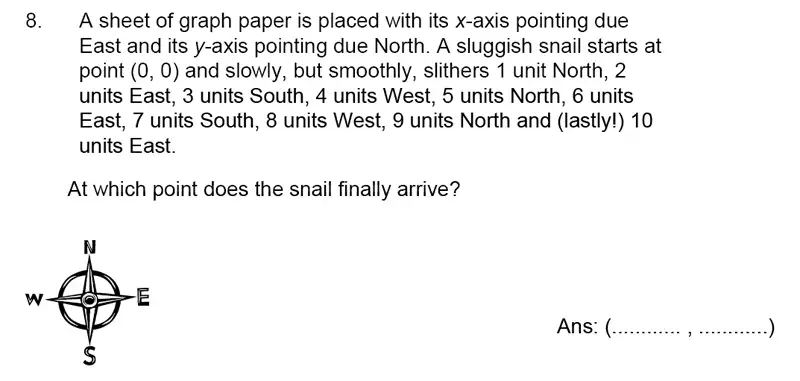 Question 8 - James Allen’s Girls’ School – 11+ Maths Sample Paper 1 – 2023