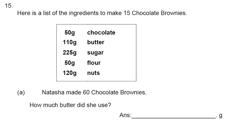 Question 15(a) - James Allen’s Girls’ School – 11+ Maths Sample Paper 1 – 2023