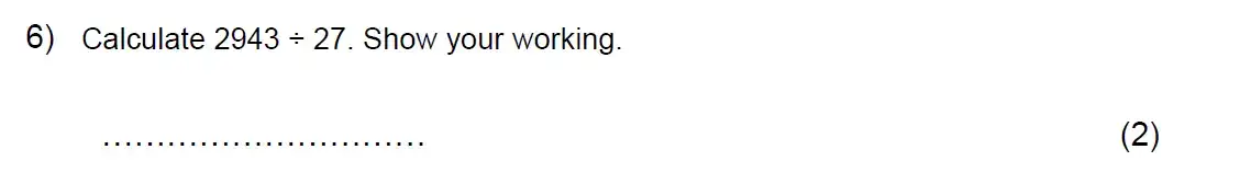 Question 6 - Kent College - 11 Plus Maths Entrance Examination - 2024